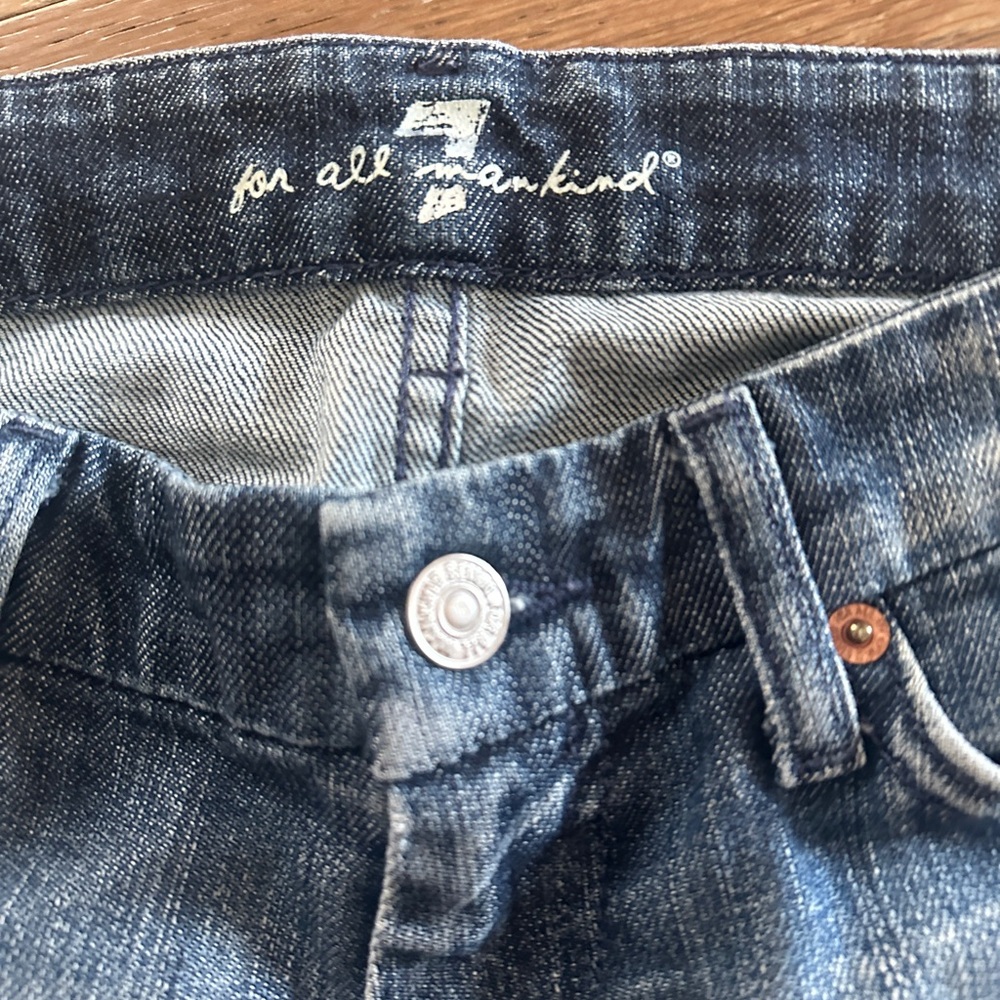 7 For All Mankind Denim Shorts size 26 - Picture 3 of 4